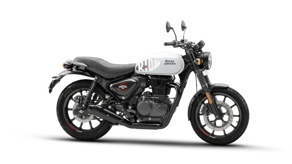 Royal Enfield Hunter 350 Dapper White